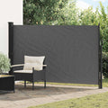Ausziehbares Seitenmarkise Anthrazit 300 x 170 cm Polyester