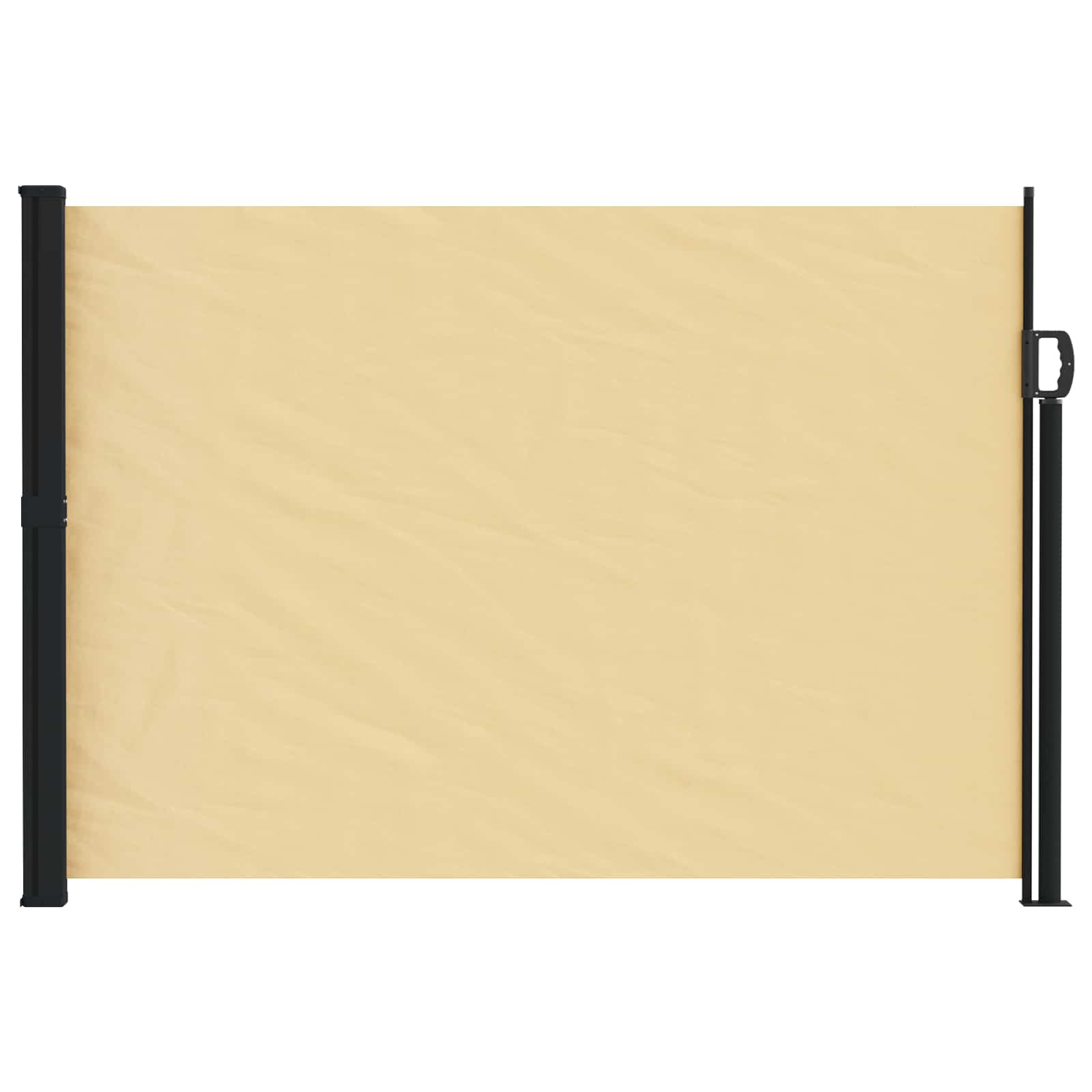 Ausziehbares Seitenmarkise Sand 500 x 120 cm Polyester