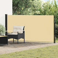 Ausziehbares Seitenmarkise Sand 500 x 160 cm Polyester
