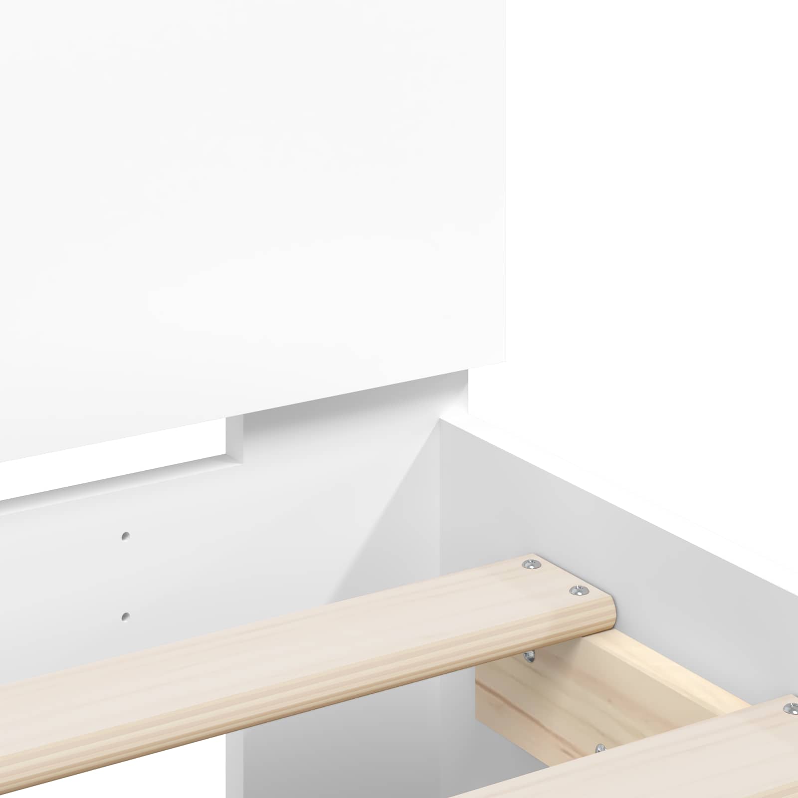 Bettgestell mit LED Weiß 80 x 200 cm Holzwerkstoff