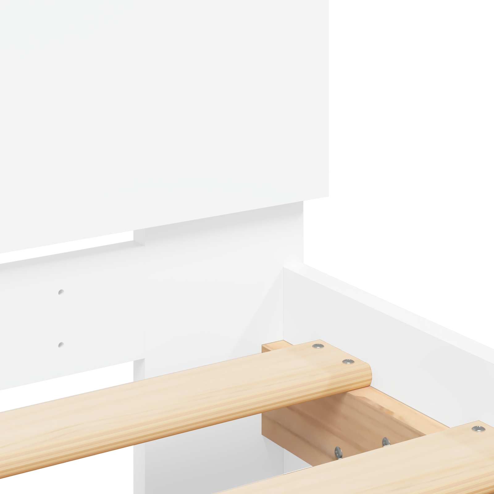 Bettgestell mit LED Weiß 80 x 200 cm Holzwerkstoff