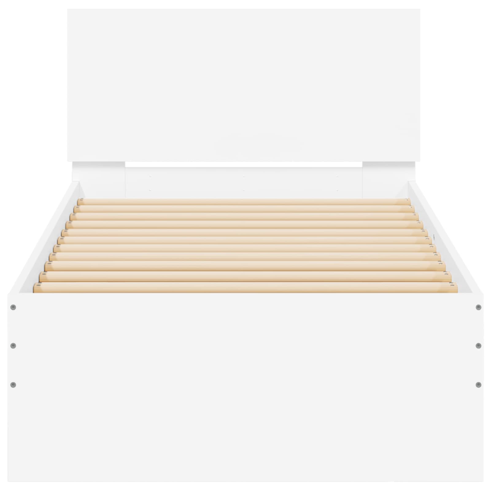 Bettgestell mit LED Weiß 80 x 200 cm Holzwerkstoff