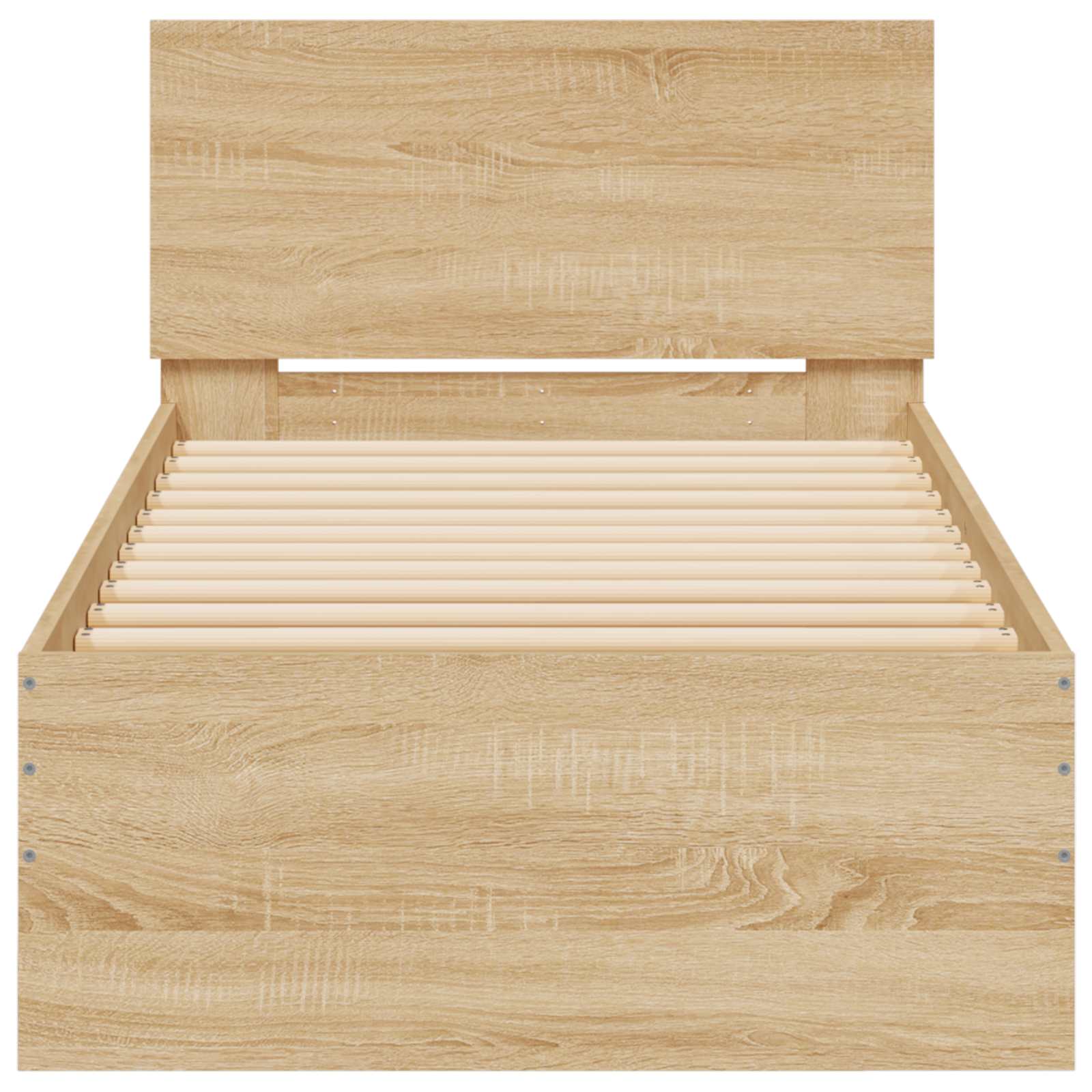 Bettgestell mit LED Sonoma-Eiche 80 x 200 cm Holzwerkstoff