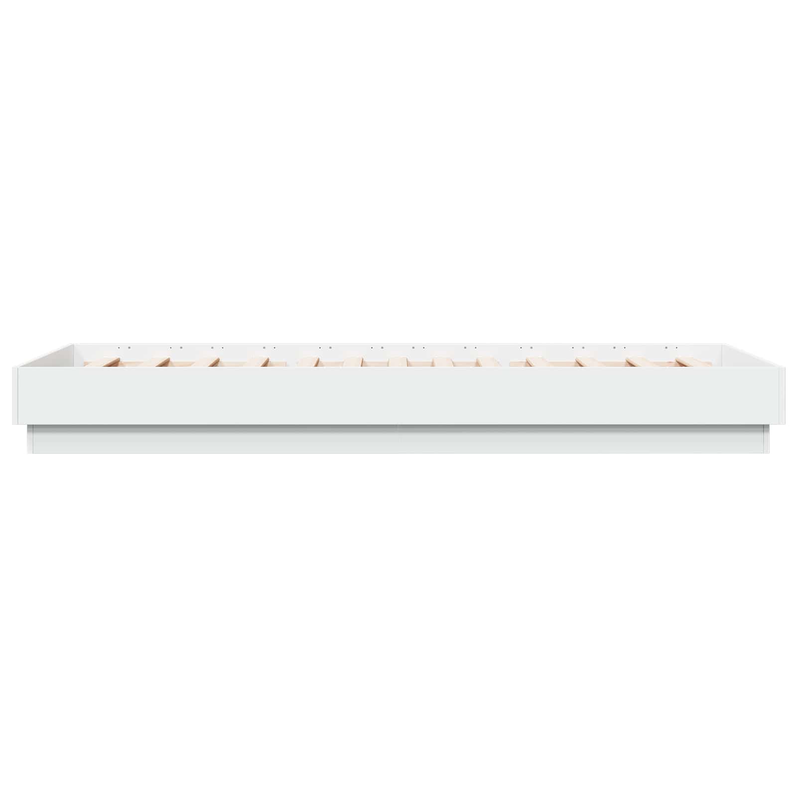 Bettgestell mit LED Weiß 80 x 200 cm Holzwerkstoff