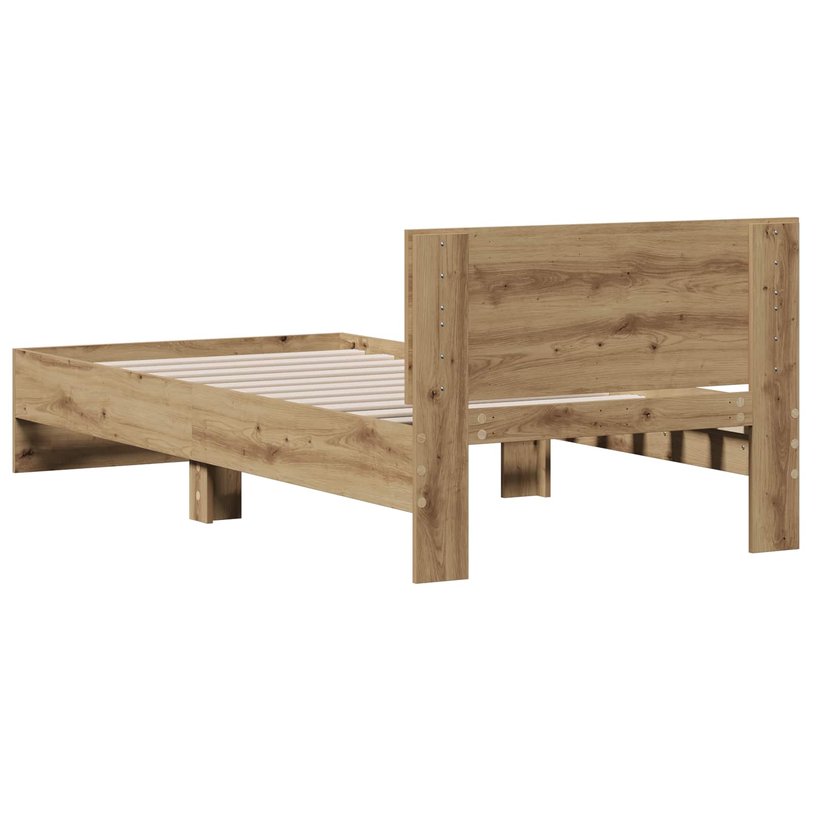 Bettgestell mit Kopfteil Artisan-Eiche 80 x 200 cm