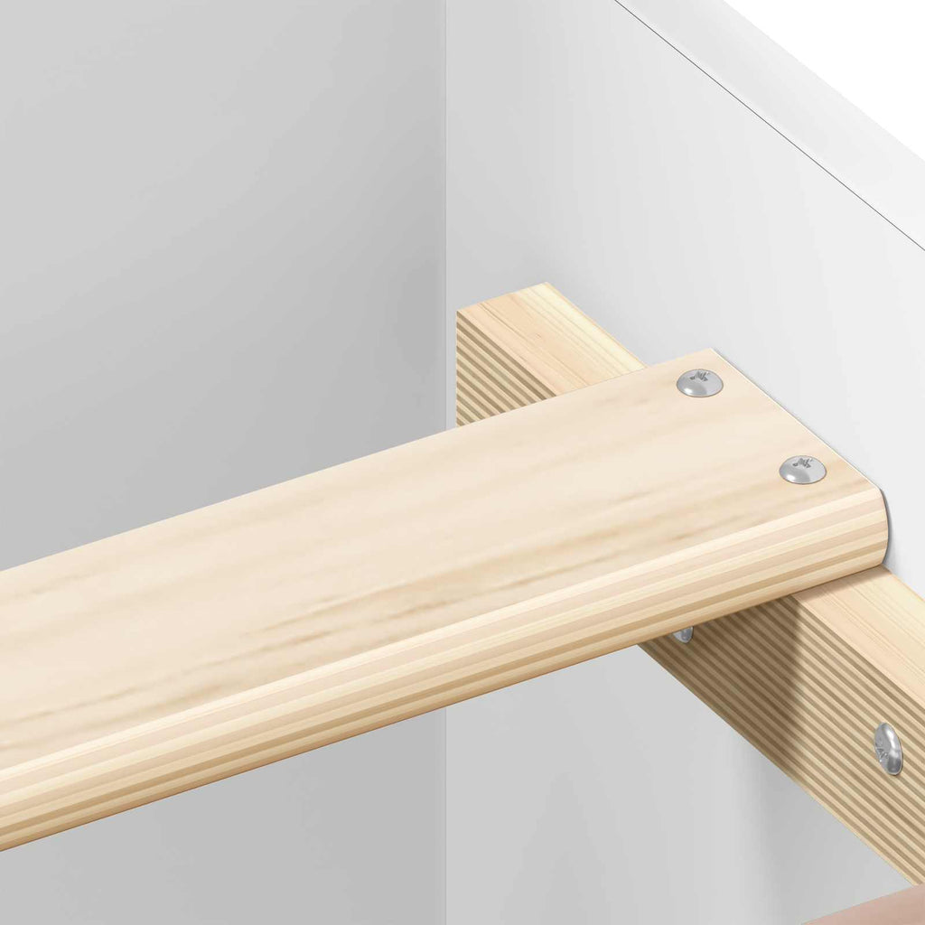 Bettgestell mit Kopfteil Weiß 80 x 200 cm Holzwerkstoff