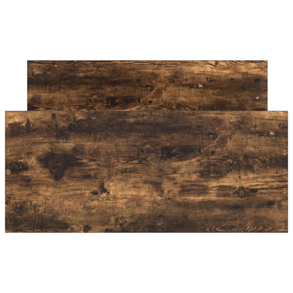 Bettgestell mit Kopfteil Geräucherte Eiche 80 x 200 cm