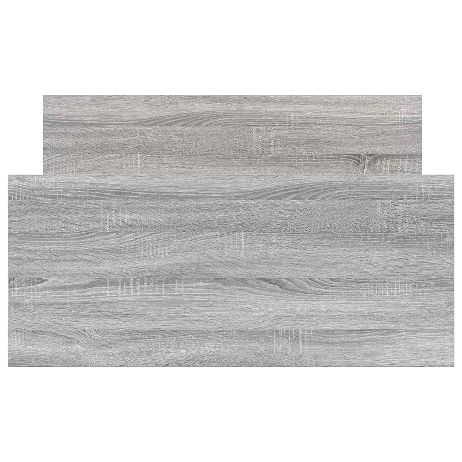 Bettgestell mit Kopfteil Grau Sonoma 80 x 200 cm Holzwerkstoff