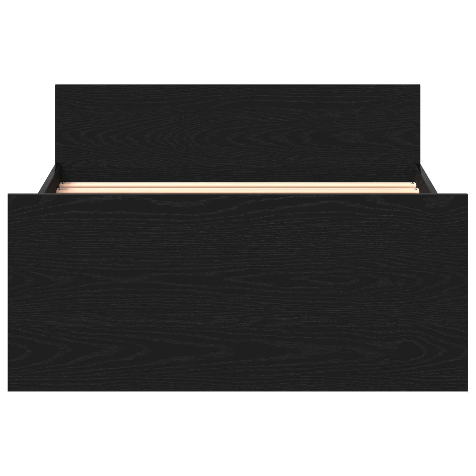 Bettgestell mit Kopfteil Schwarze Eiche 80 x 200 cm