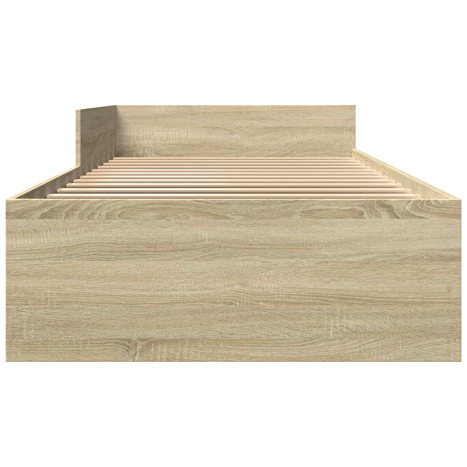Bettgestell mit Kopfteil Sonoma-Eiche 80 x 200 cm Holzwerkstoff