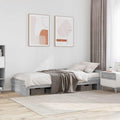 Bettgestell mit Kopfteil Grau Sonoma 80 x 200 cm Holzwerkstoff