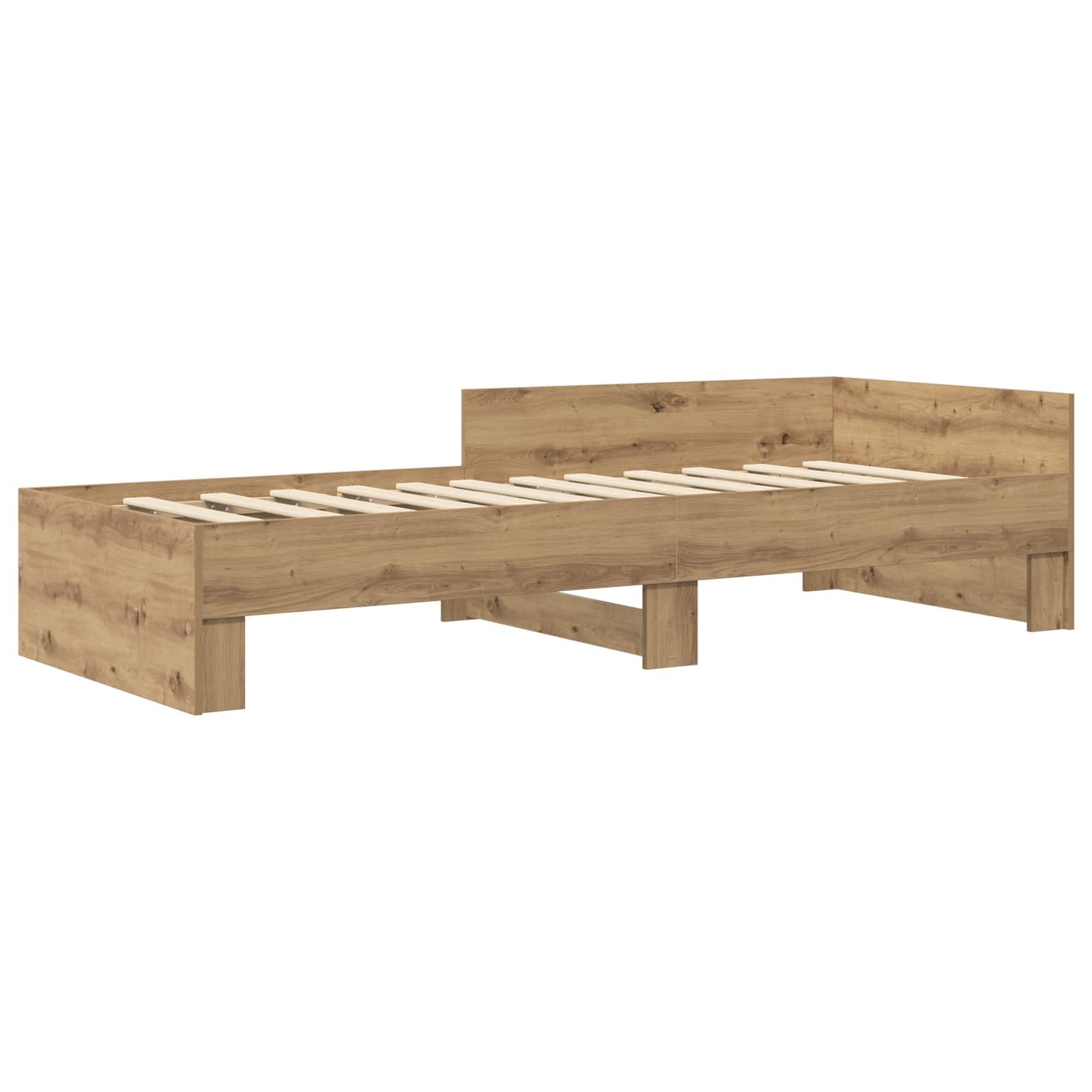 Bettgestell mit Kopfteil Artisan-Eiche 80 x 200 cm