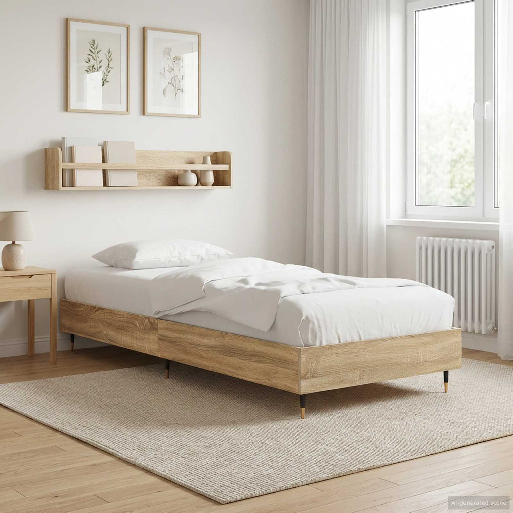 Bettrahmen Sonoma-Eiche 80 x 200 cm Holzwerkstoff