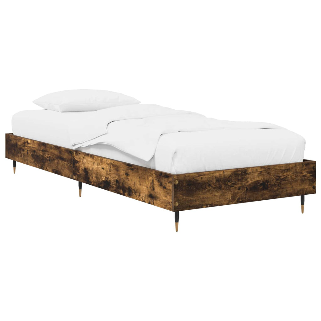Bettrahmen Geräucherte Eiche 80 x 200 cm Holzwerkstoff
