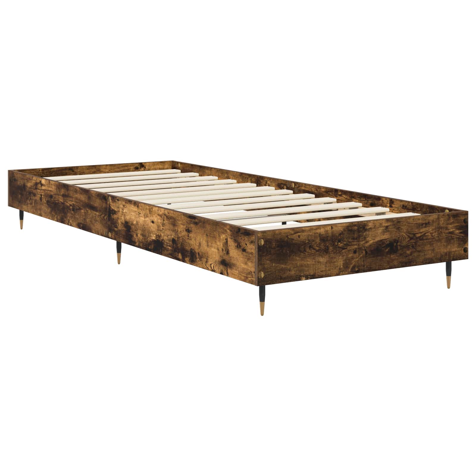 Bettrahmen Geräucherte Eiche 80 x 200 cm Holzwerkstoff