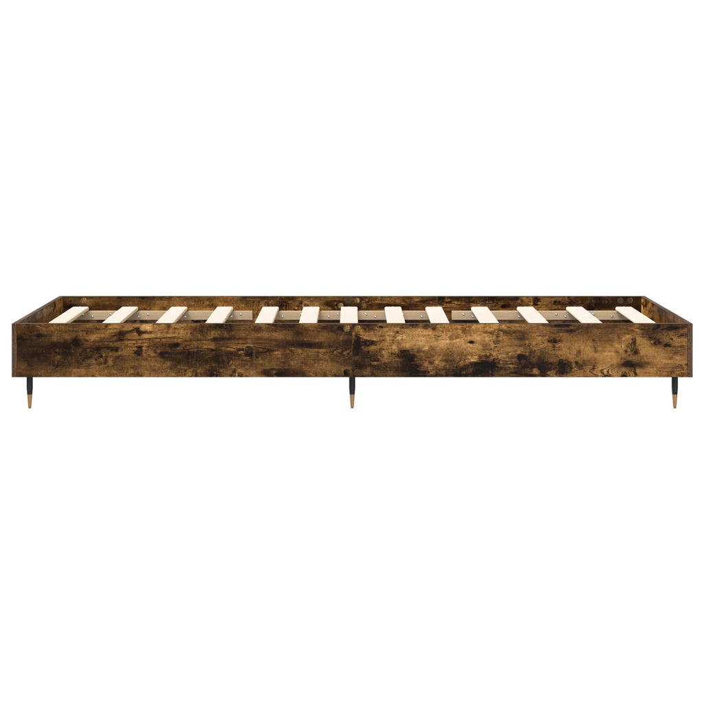 Bettrahmen Geräucherte Eiche 80 x 200 cm Holzwerkstoff