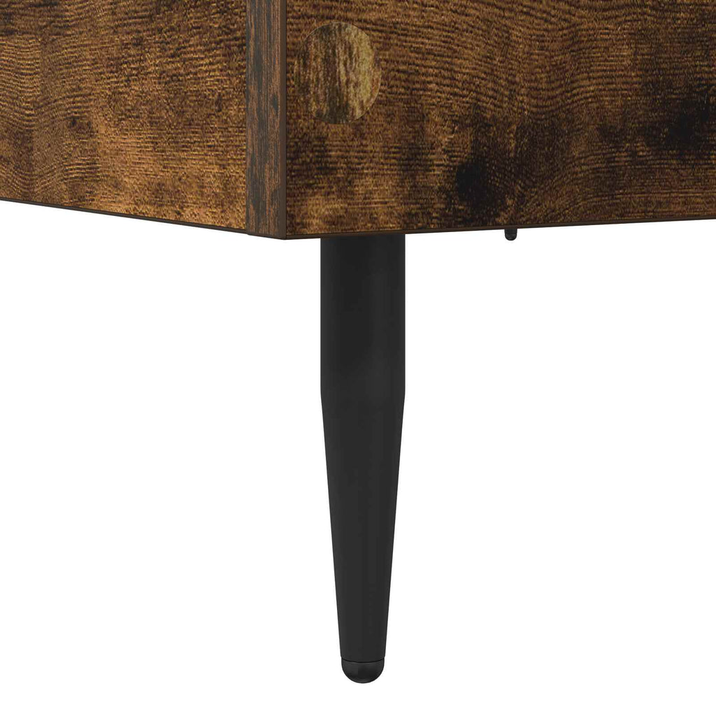 Bettrahmen Geräucherte Eiche 80 x 200 cm Holzwerkstoff