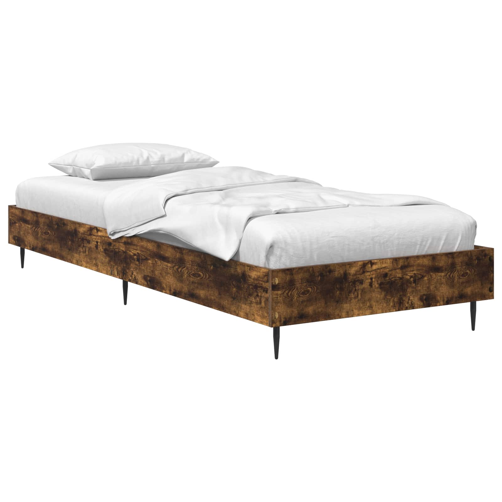 Bettrahmen Geräucherte Eiche 80 x 200 cm Holzwerkstoff