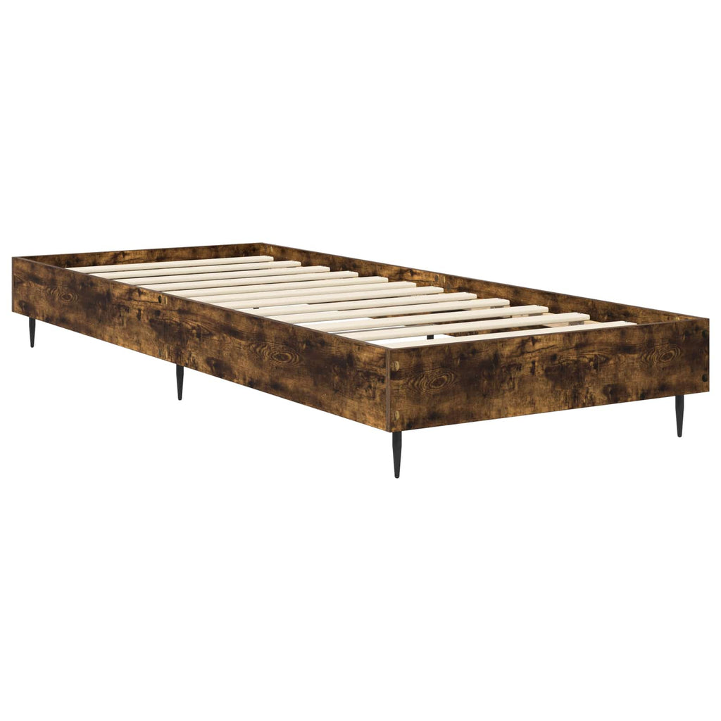 Bettrahmen Geräucherte Eiche 80 x 200 cm Holzwerkstoff