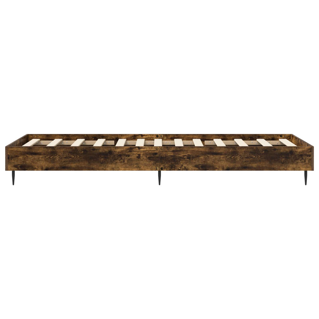 Bettrahmen Geräucherte Eiche 80 x 200 cm Holzwerkstoff