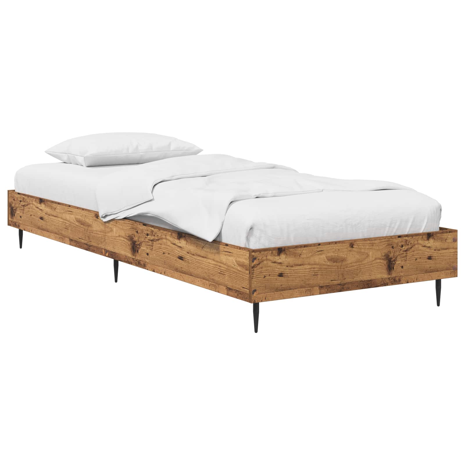 Bettrahmen Altholz 80 x 200 cm Holzwerkstoff