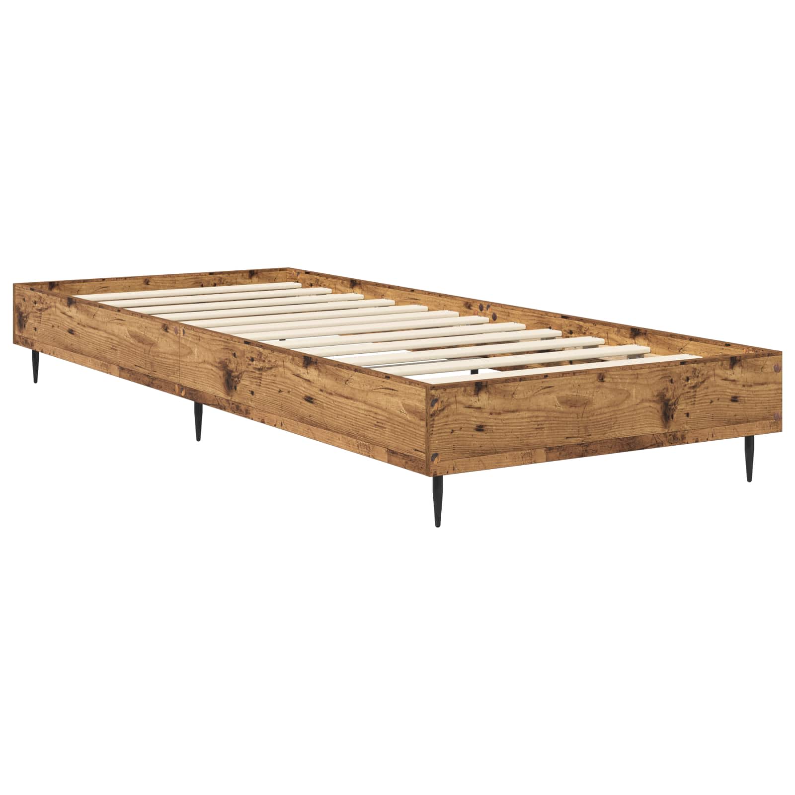 Bettrahmen Altholz 80 x 200 cm Holzwerkstoff