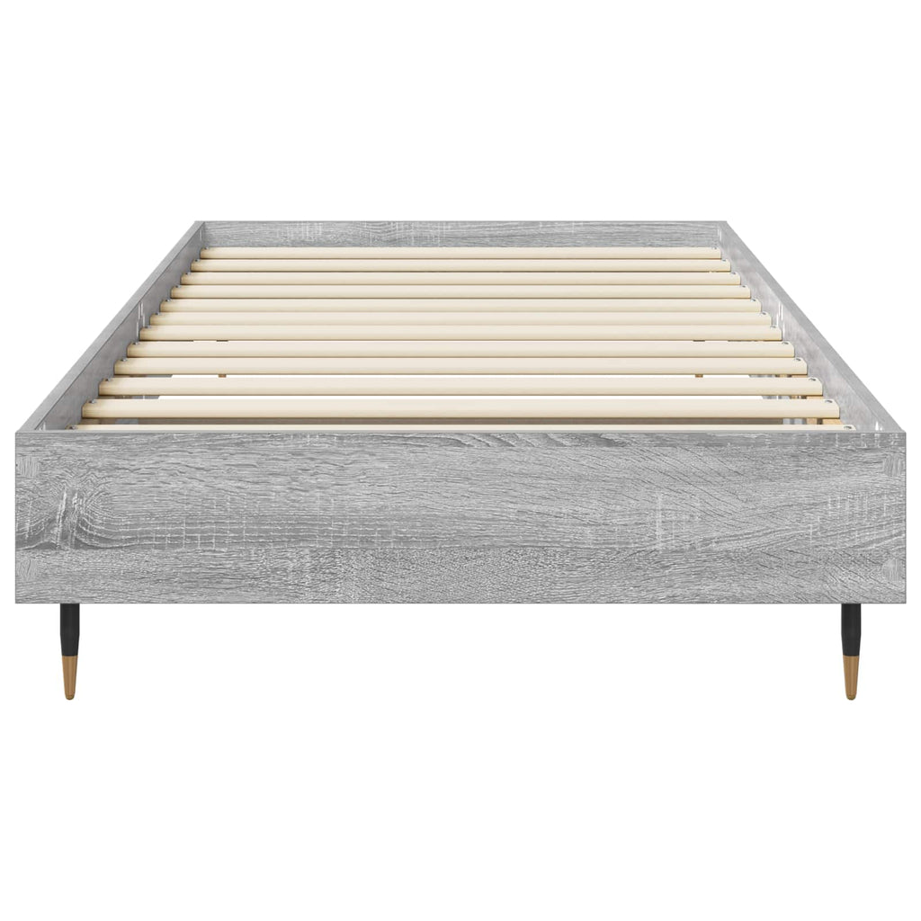 Bettrahmen Grau Sonoma 80 x 200 cm Holzwerkstoff
