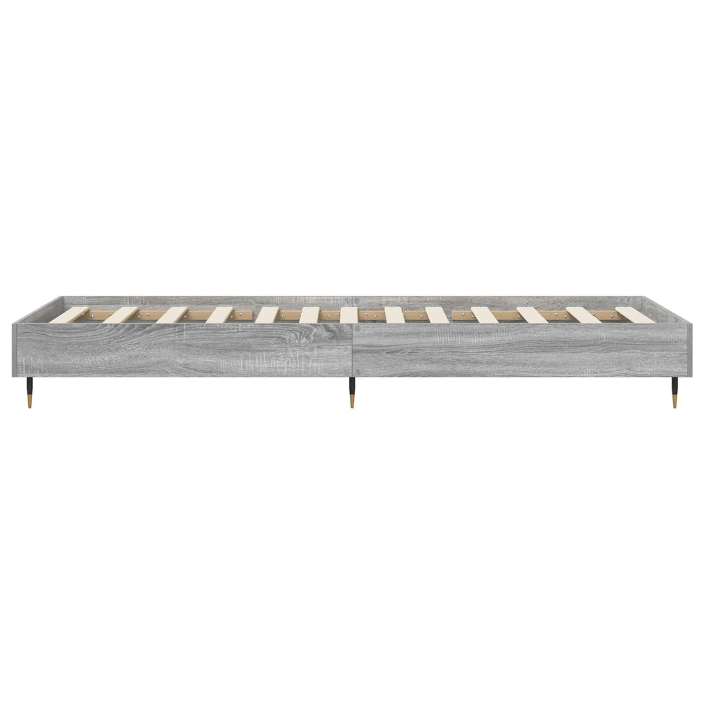 Bettrahmen Grau Sonoma 80 x 200 cm Holzwerkstoff