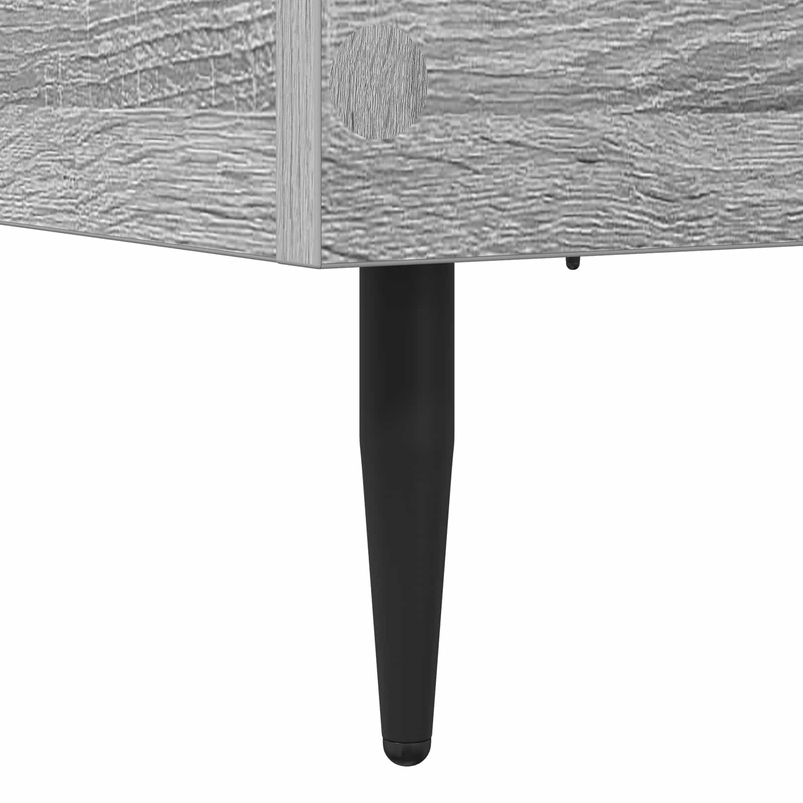 Bettrahmen Grau Sonoma 80 x 200 cm Holzwerkstoff