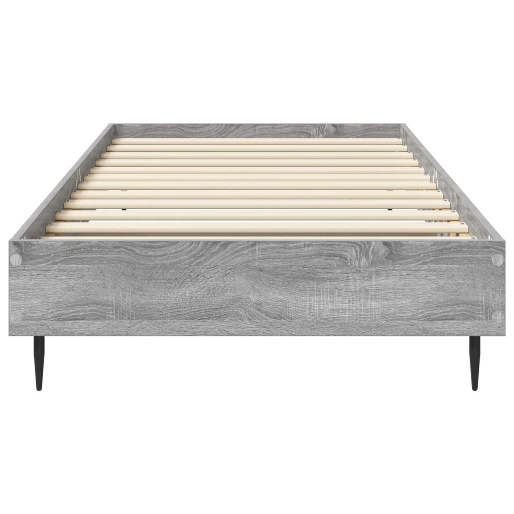 Bettrahmen Grau Sonoma 80 x 200 cm Holzwerkstoff