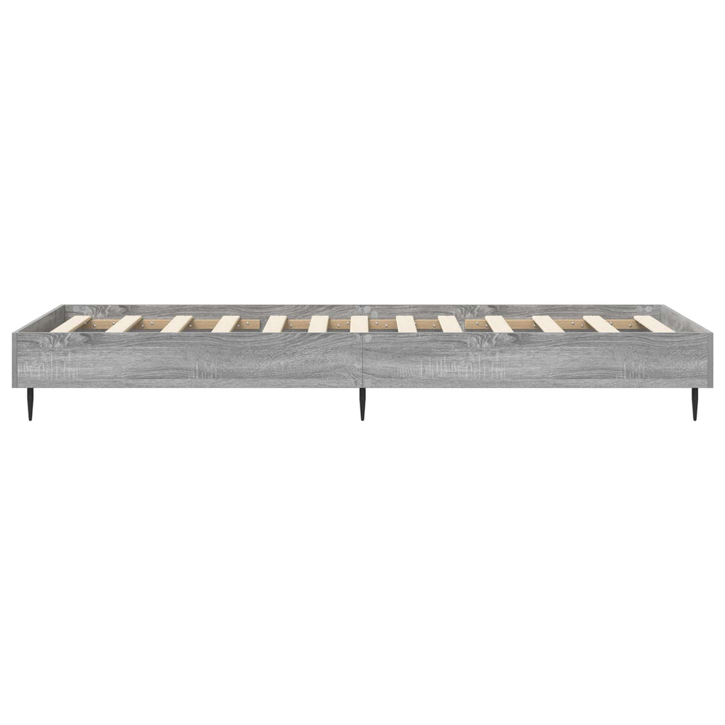 Bettrahmen Grau Sonoma 80 x 200 cm Holzwerkstoff