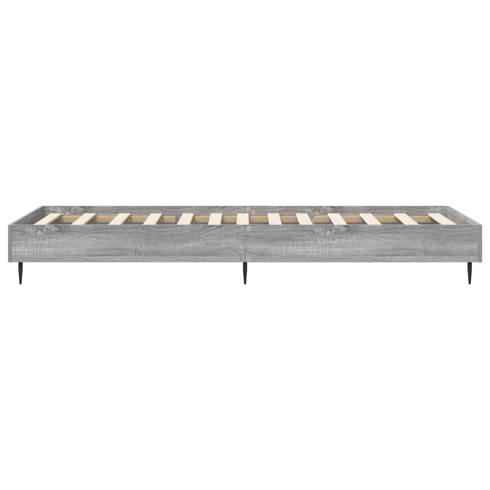 Bettrahmen Grau Sonoma 80 x 200 cm Holzwerkstoff