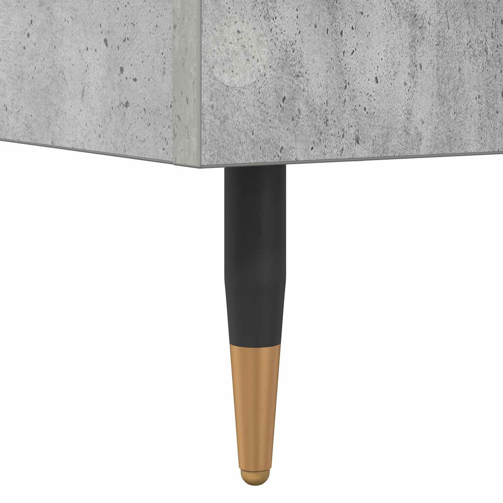 Bettrahmen Betongrau 80 x 200 cm Holzwerkstoff