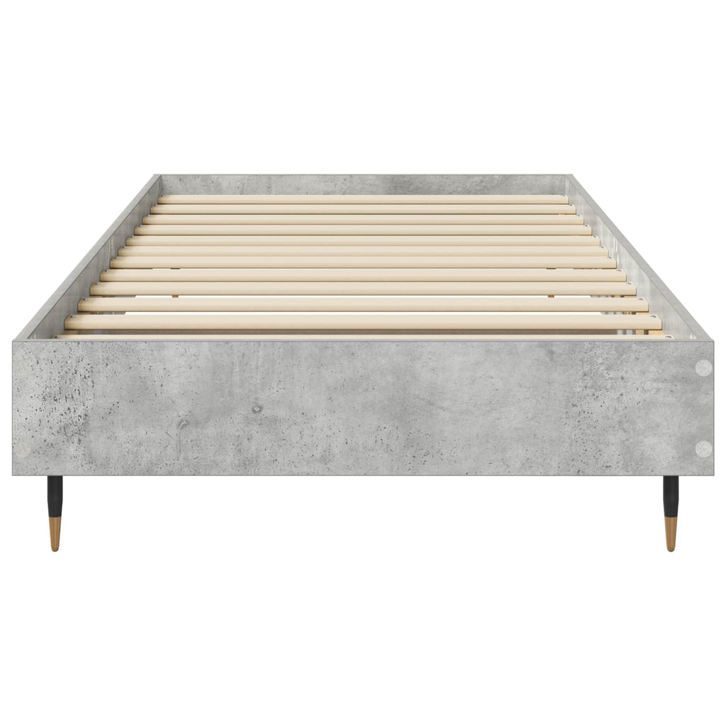 Bettrahmen Betongrau 80 x 200 cm Holzwerkstoff