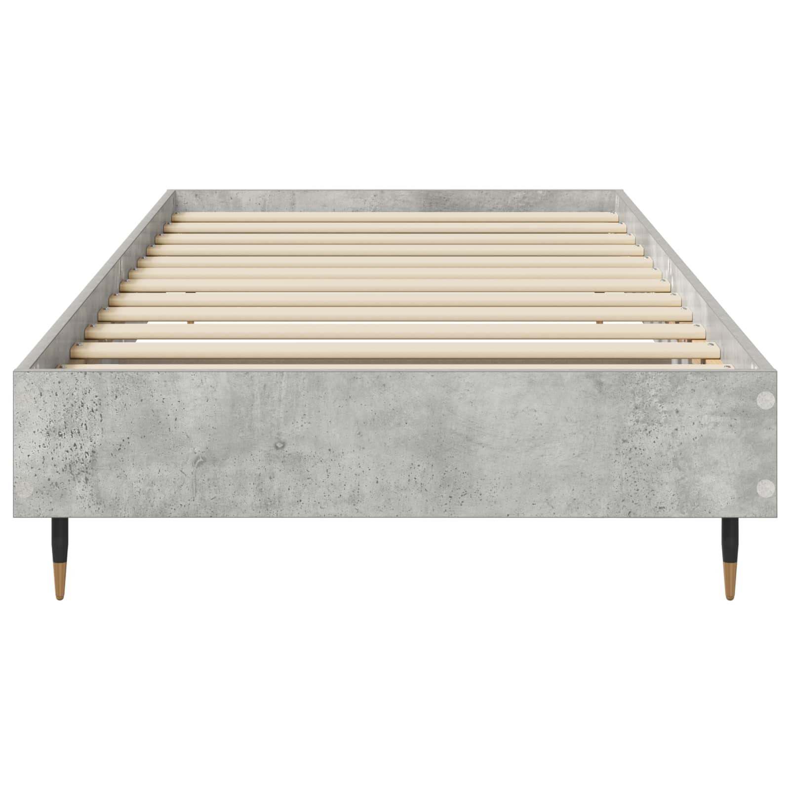 Bettrahmen Betongrau 80 x 200 cm Holzwerkstoff