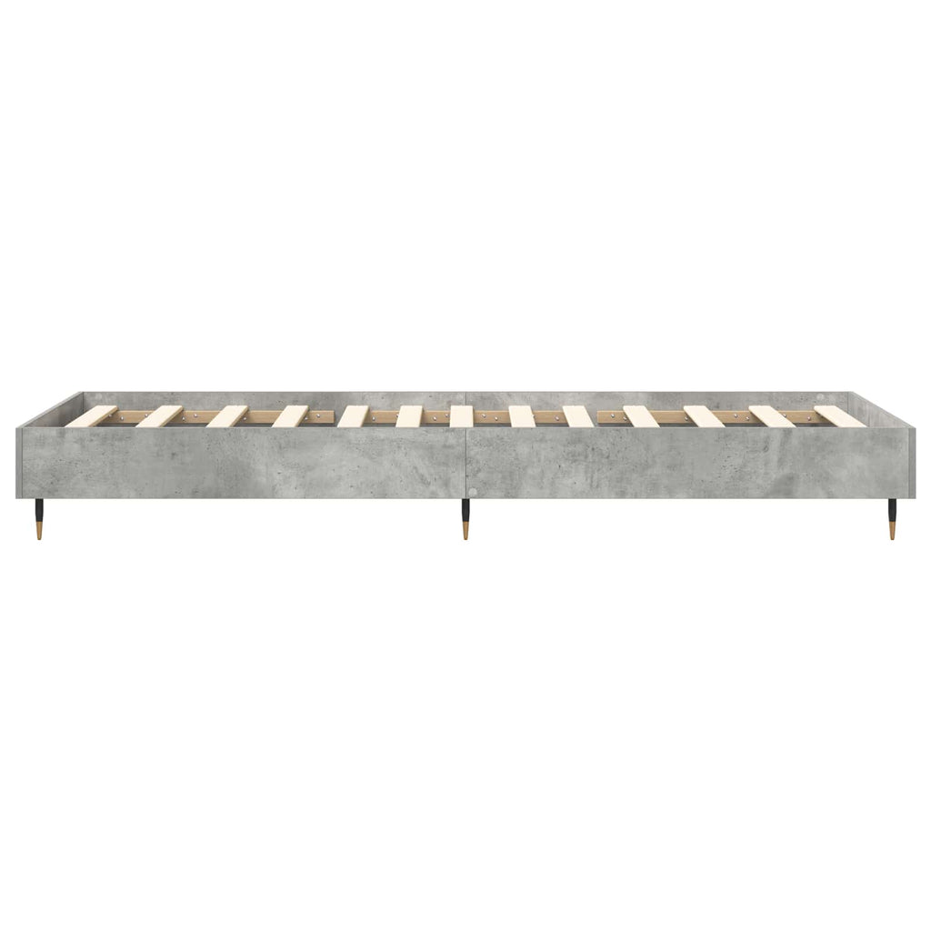 Bettrahmen Betongrau 80 x 200 cm Holzwerkstoff