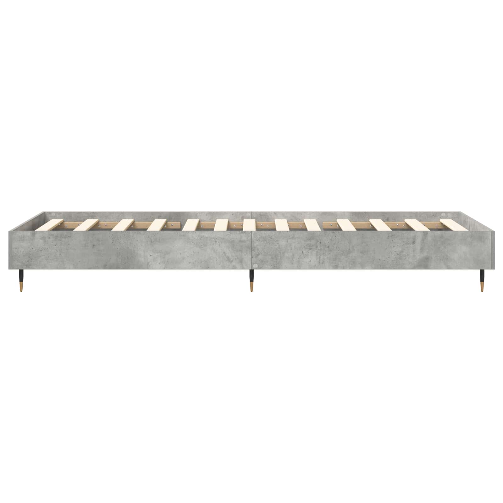 Bettrahmen Betongrau 80 x 200 cm Holzwerkstoff