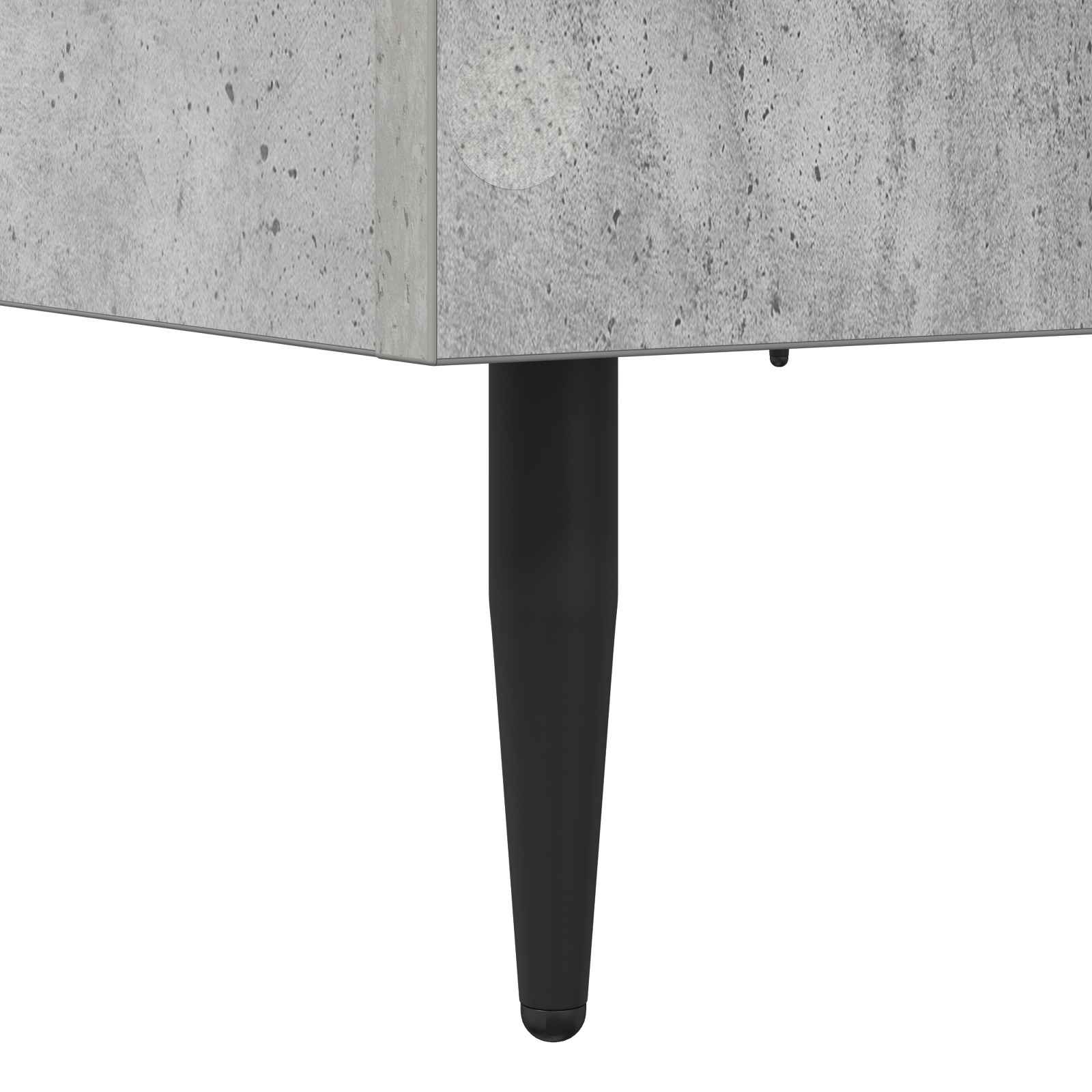 Bettrahmen Betongrau 80 x 200 cm Holzwerkstoff