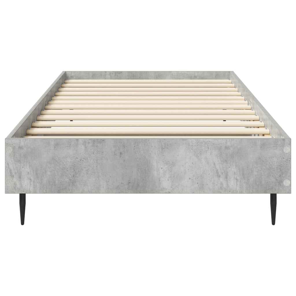 Bettrahmen Betongrau 80 x 200 cm Holzwerkstoff