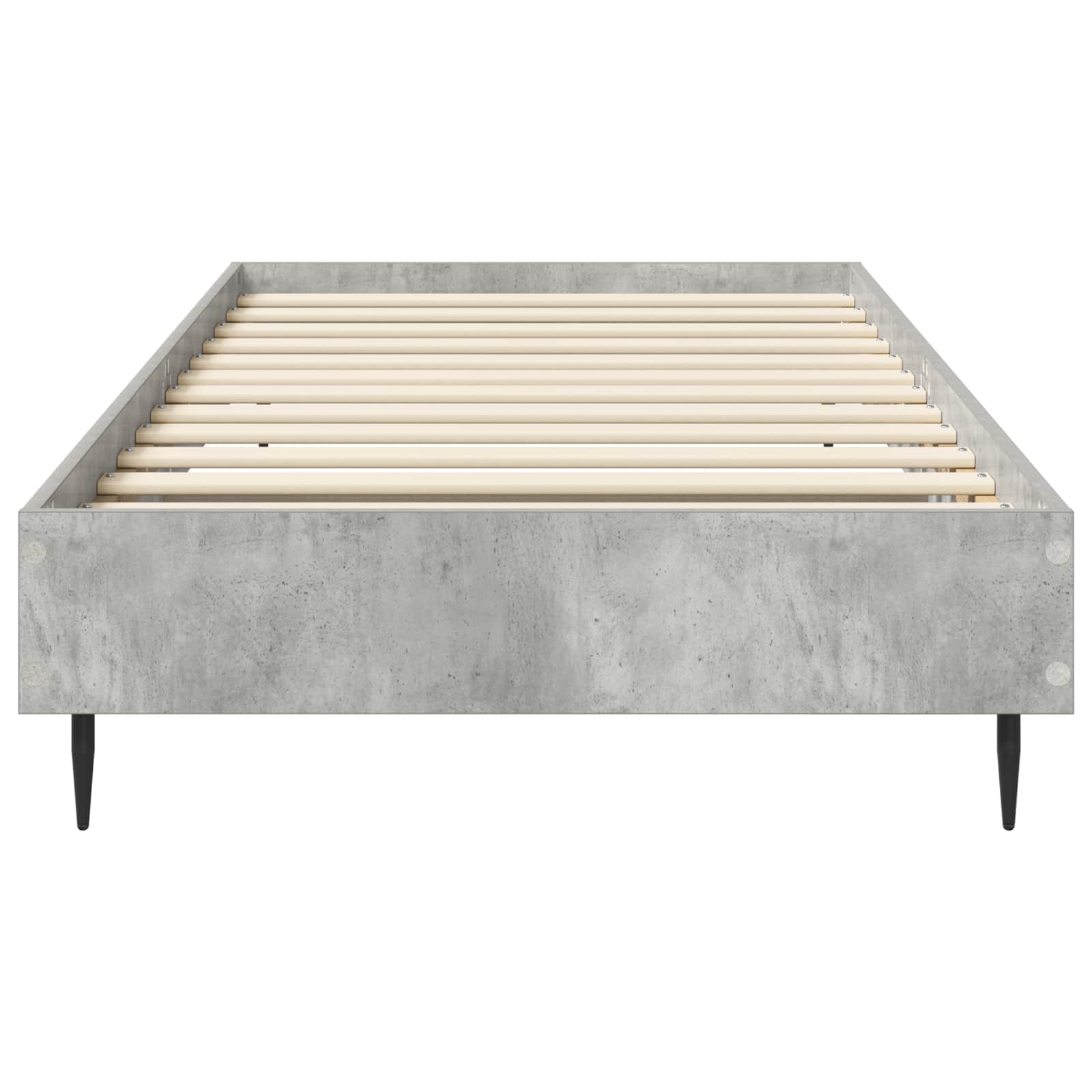 Bettrahmen Betongrau 80 x 200 cm Holzwerkstoff