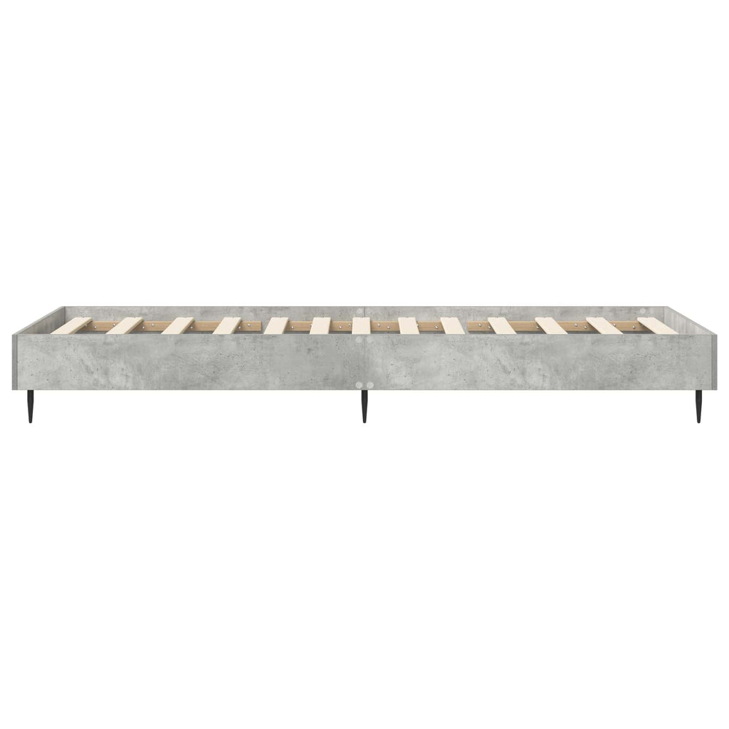 Bettrahmen Betongrau 80 x 200 cm Holzwerkstoff