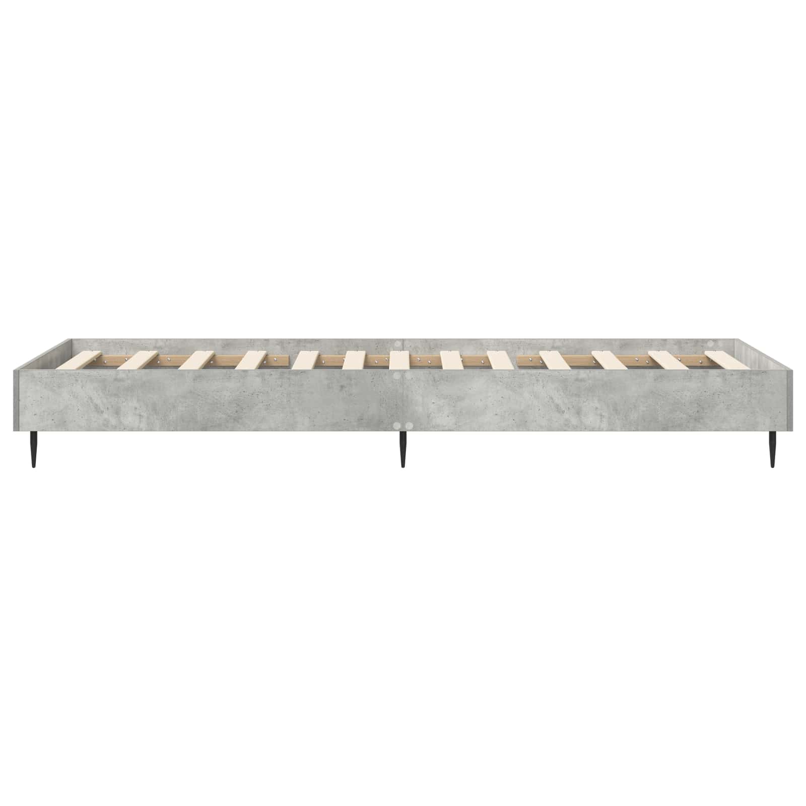 Bettrahmen Betongrau 80 x 200 cm Holzwerkstoff