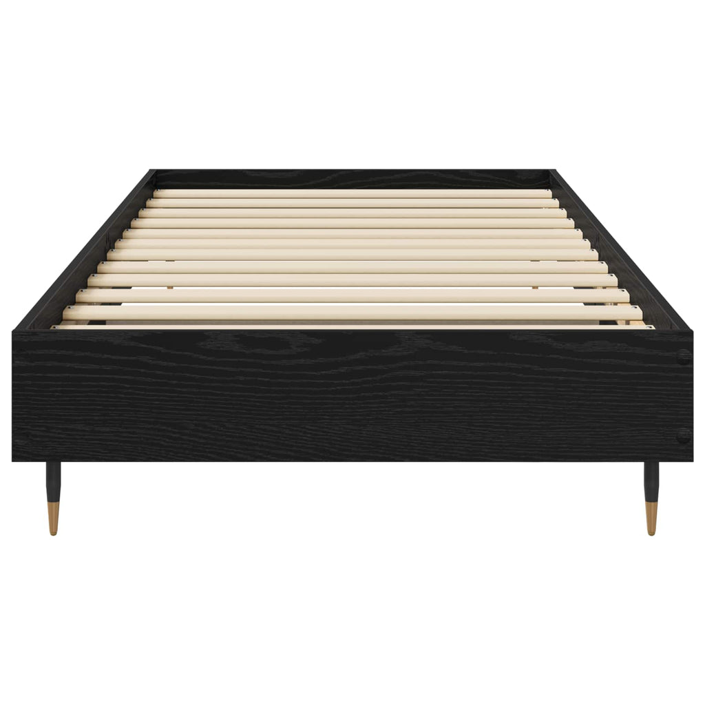 Bettrahmen Schwarze Eiche 80 x 200 cm Holzwerkstoff