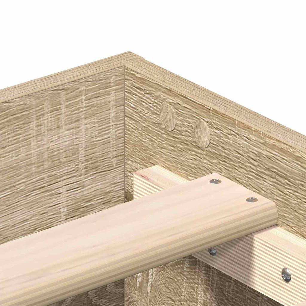 Bettrahmen Sonoma-Eiche 80 x 200 cm Holzwerkstoff