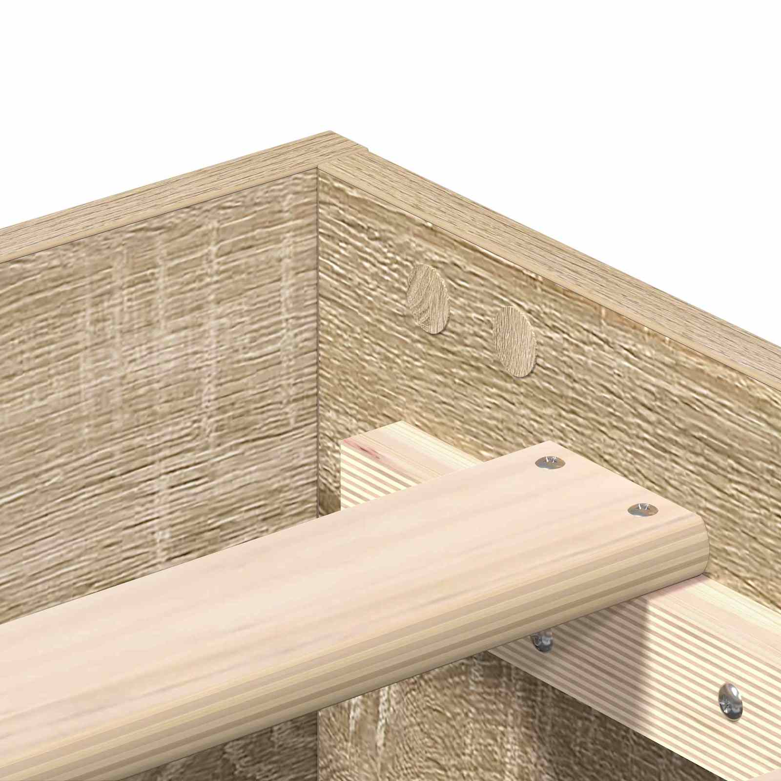 Bettrahmen Sonoma-Eiche 80 x 200 cm Holzwerkstoff