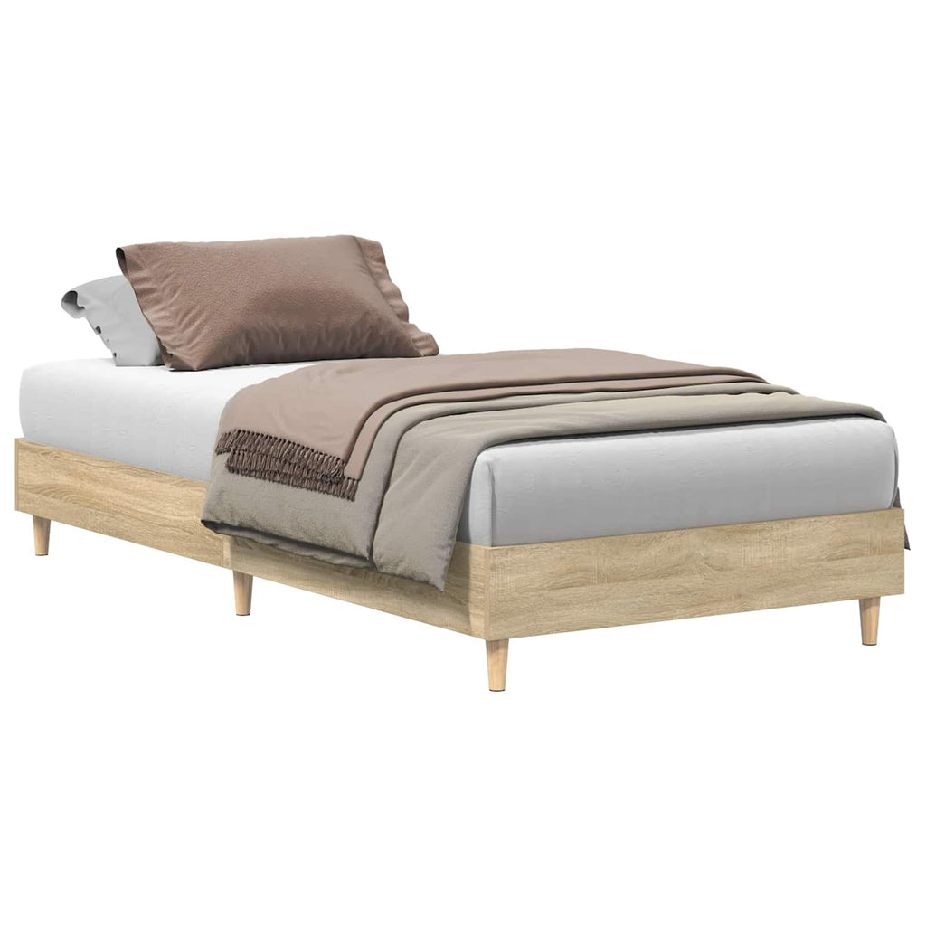 Bettrahmen Sonoma-Eiche 80 x 200 cm Holzwerkstoff