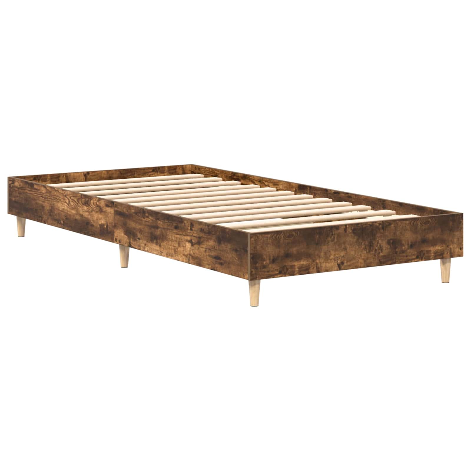 Bettrahmen Geräucherte Eiche 80 x 200 cm Holzwerkstoff