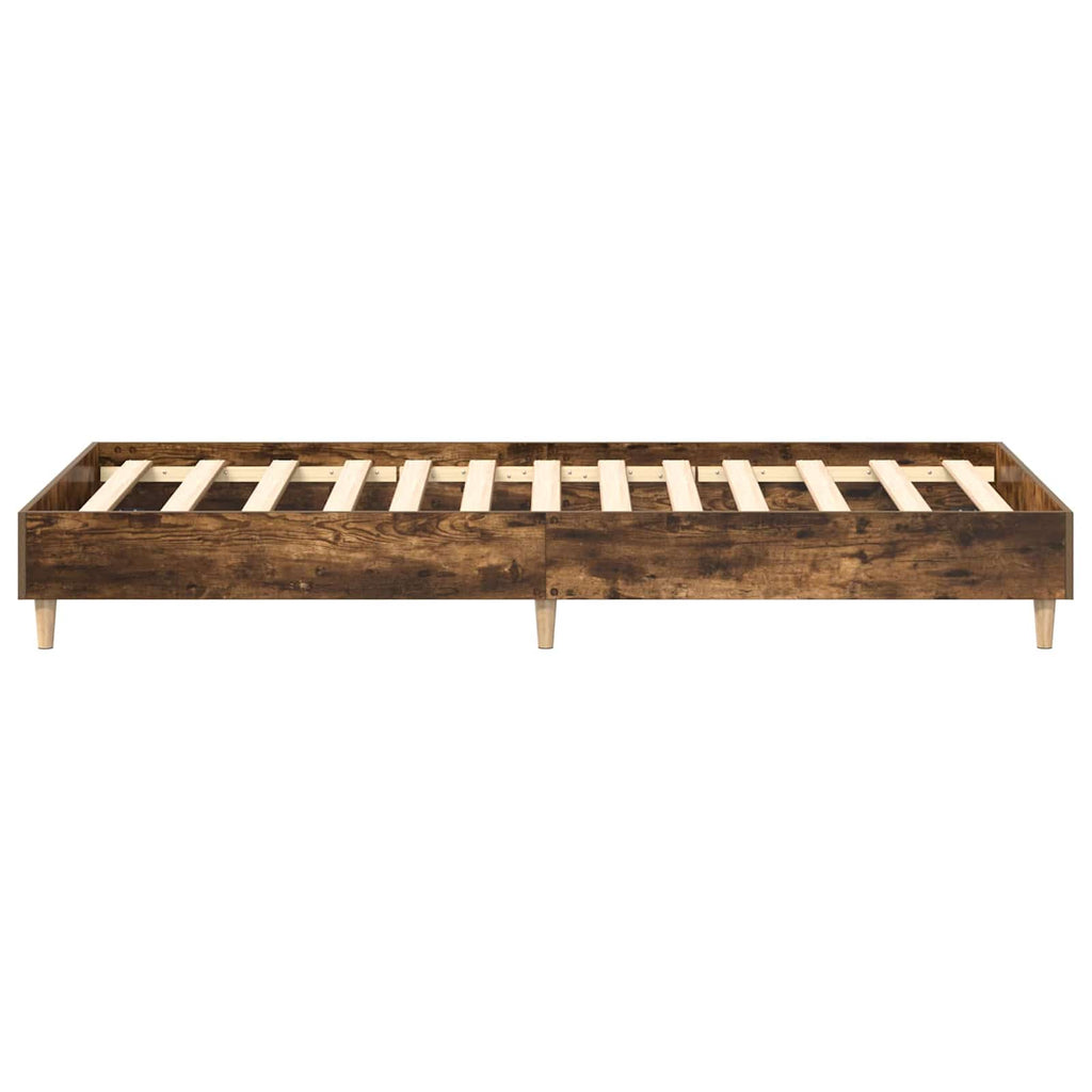 Bettrahmen Geräucherte Eiche 80 x 200 cm Holzwerkstoff