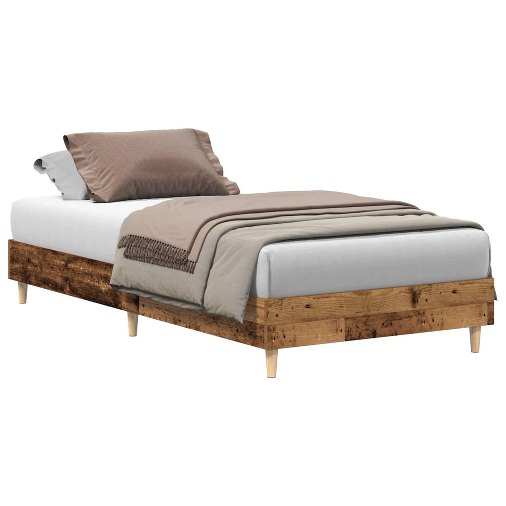Bettrahmen Altholz 80 x 200 cm Holzwerkstoff