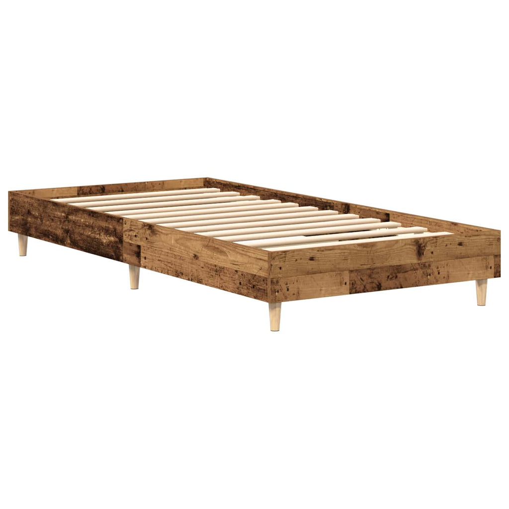 Bettrahmen Altholz 80 x 200 cm Holzwerkstoff